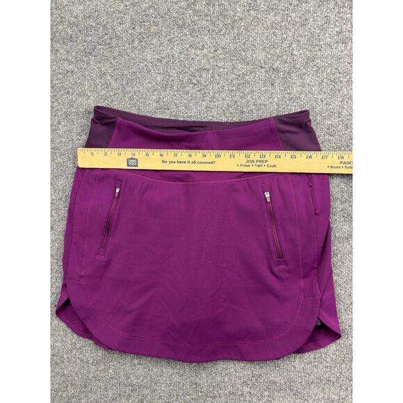 Athleta Skort Womens Medium Purple Fairway Golf 16 in Built-In Shorts Pockets - Picture 3 of 7